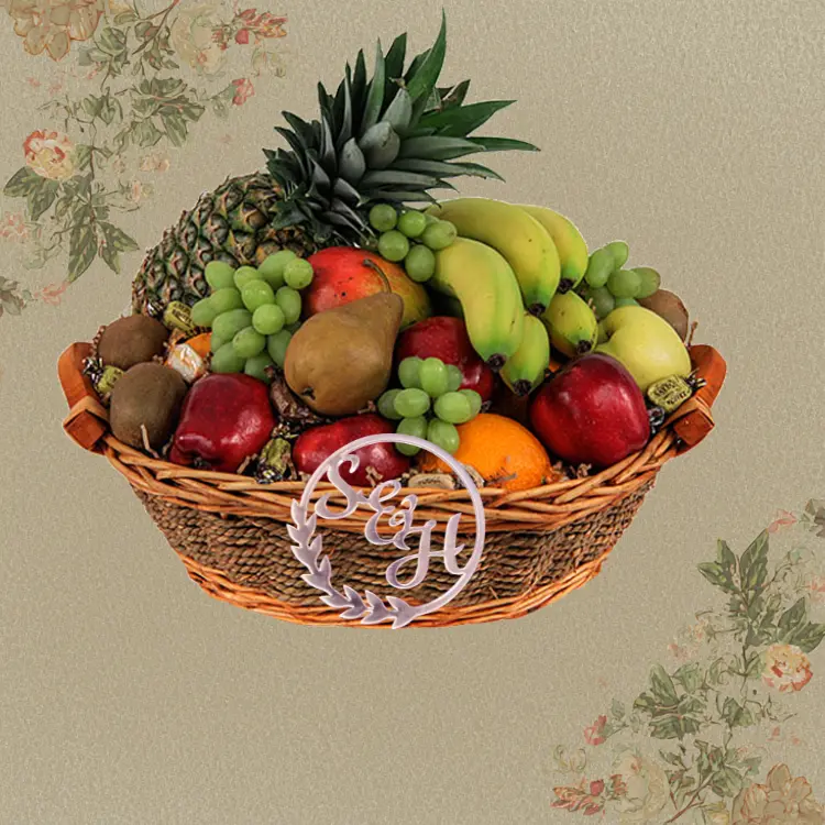 Shop Gold Leaf Acrylic Cake Initial Topper Online